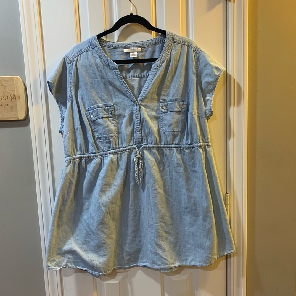 Maternity chambray Tunic